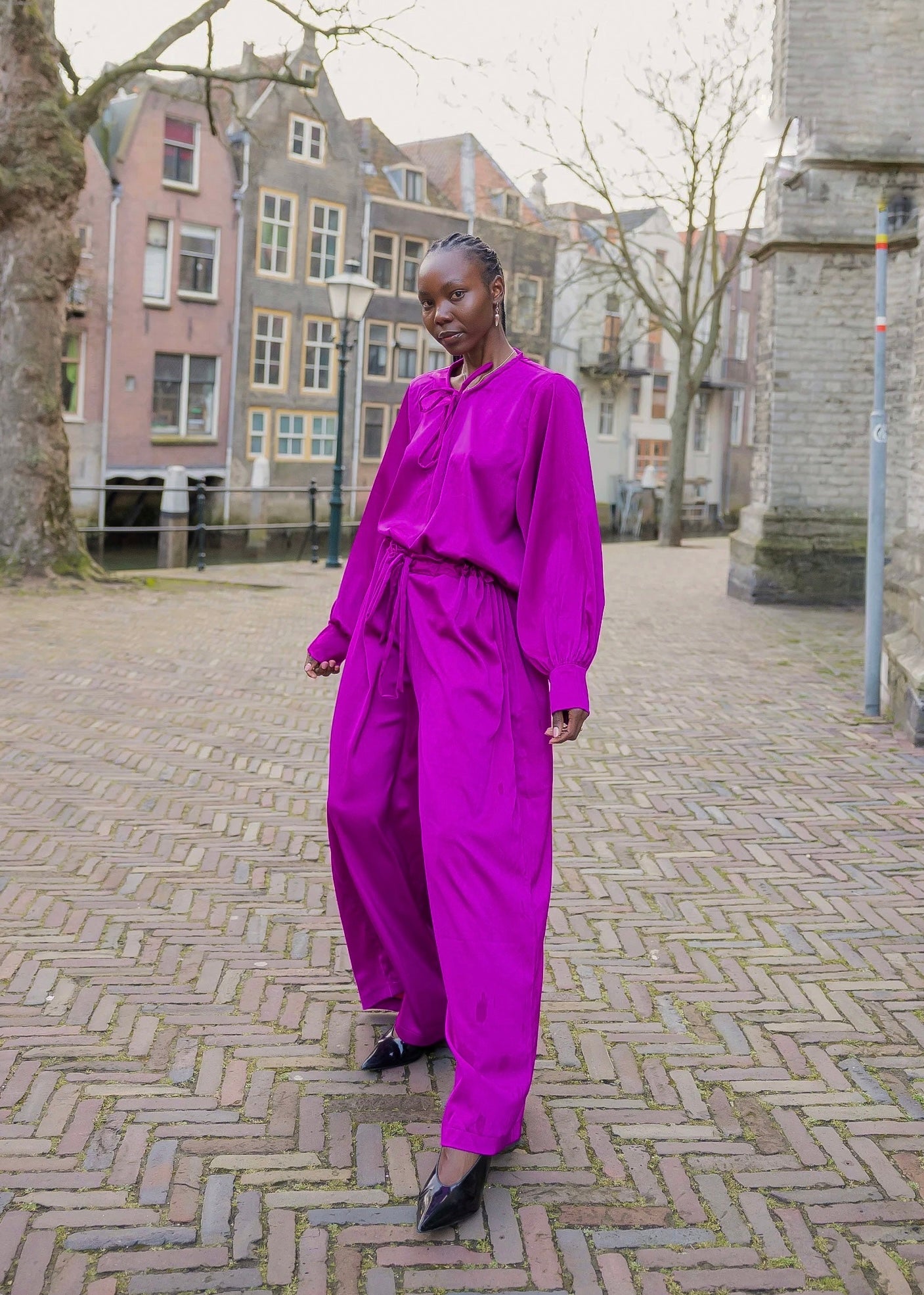 Binai Pants Set- Purple