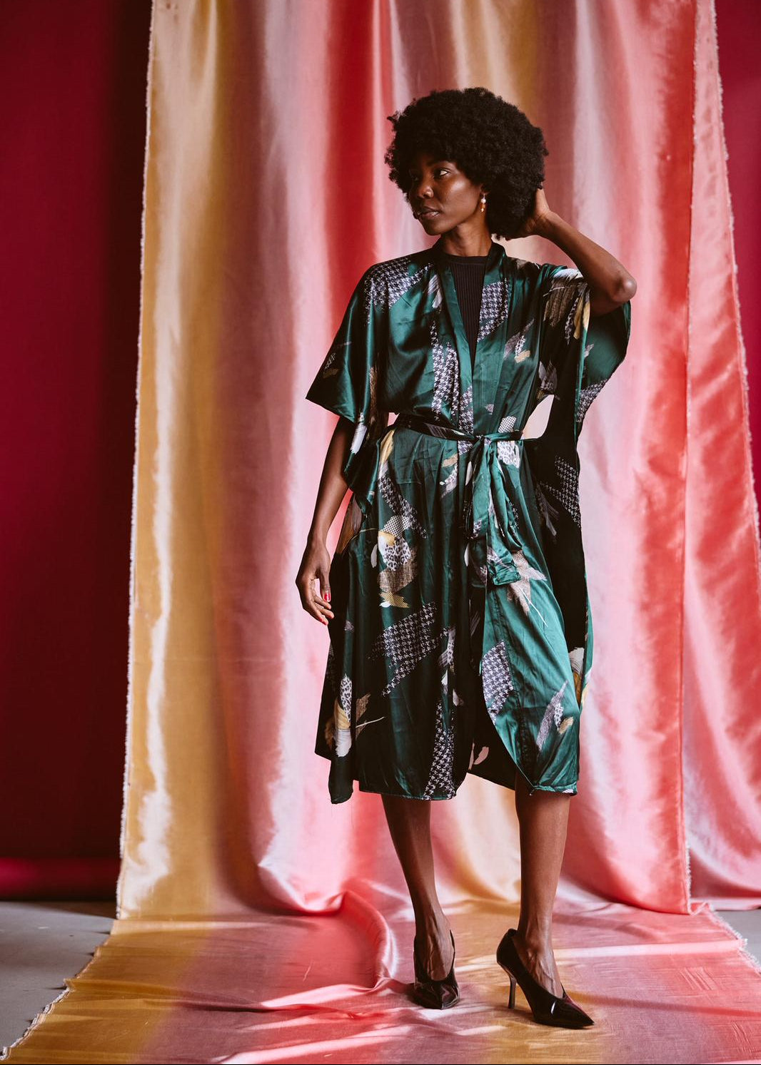 Sienna Green Kimono